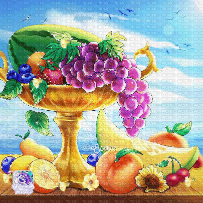 soave background animated summer vintage fruit - 免费动画 GIF