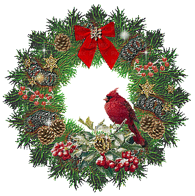 christmas wreath bp - Ingyenes animált GIF
