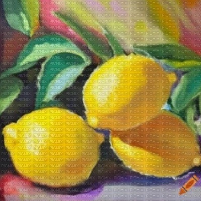 Lemons Oil Painting - бесплатно png