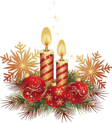 Bougie Joyeux Noël - Free PNG