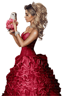 woman in red by nataliplus - безплатен png
