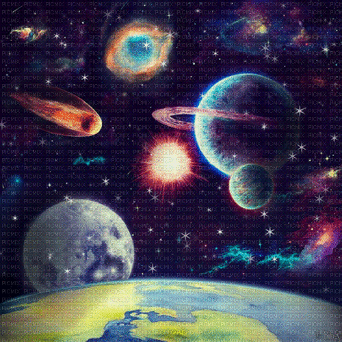 Y.A.M._Space background - Zdarma animovaný GIF
