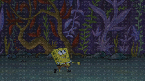 SpongeBob catching - Darmowy animowany GIF