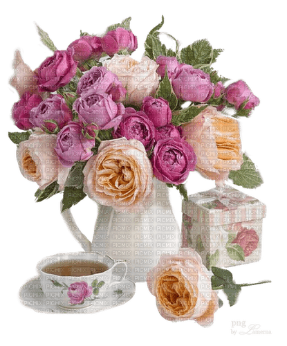 Roses and Tea - kostenlos png