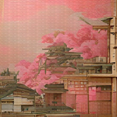 Pink Japanese Background - nemokama png