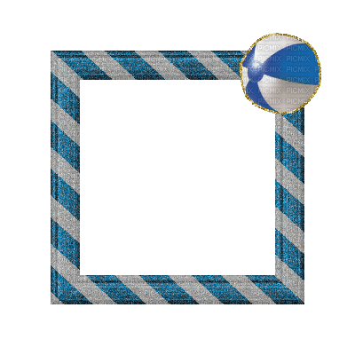 Small Blue/White Frame - Бесплатни анимирани ГИФ