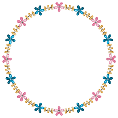 Kaz_Creations Deco Flower Circle Frames Frame Colours - PNG gratuit