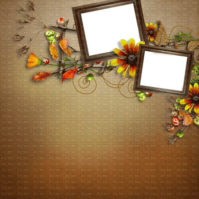 Kaz_Creations Deco  Backgrounds Background  Frames Frame Autumn - png gratis