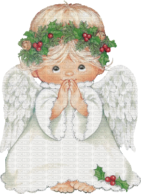Christmas Angel child bp - Безплатен анимиран GIF