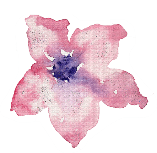 Watercolor Petunia - bezmaksas png