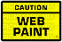 caution web paint - Gratis animerad GIF