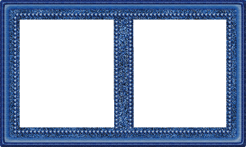 double blue frame - GIF animado grátis