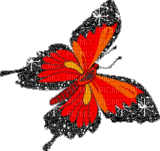 mariposa glitter animada dubravka4 - GIF animado gratis