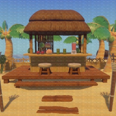 Animal Crossing Beach - Free PNG
