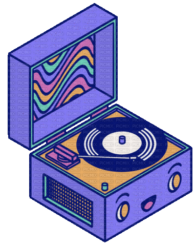Record Player Vinyl - Ingyenes animált GIF