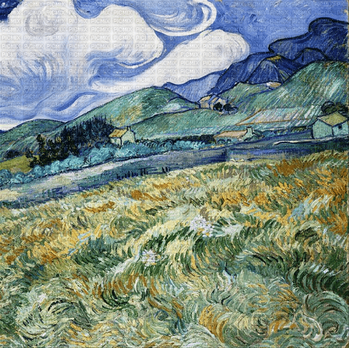 Rena Van Gogh Landschaft Hintergrund - nemokama png