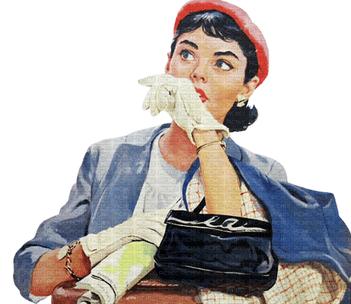 kikkapink vintage woman - gratis png