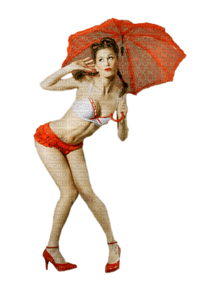 Kaz_Creations Woman Femme Umbrella Parasol - 免费PNG