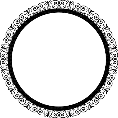 black circle frame - png grátis