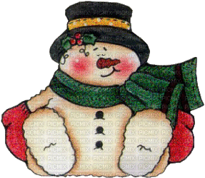 bonhomme de neige - Nemokamas animacinis gif