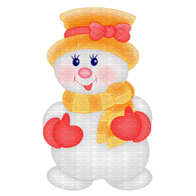 snowman winter hiver gif - Besplatni animirani GIF