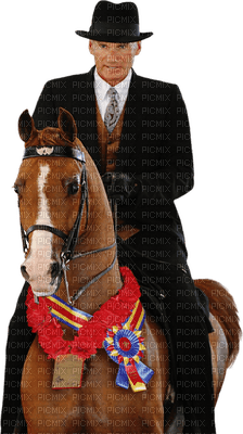 Kaz_Creations Man Homme On Horse 🐴 - png grátis