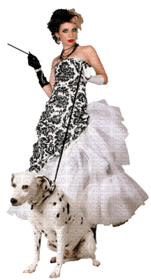 woman with dog bp - gratis png