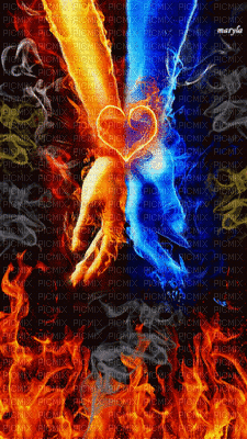 Flaming Hands - Animovaný GIF zadarmo