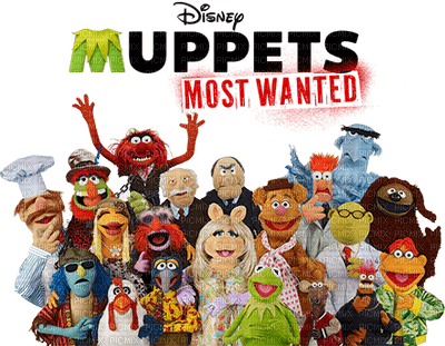 Kaz_Creations Logo Text Muppets Most Wanted - zdarma png