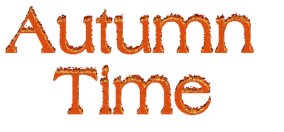 Kaz_Creations Animated Text Autumn Time - Безплатен анимиран GIF