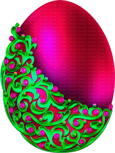 Egg.Pink.Green - ilmainen png