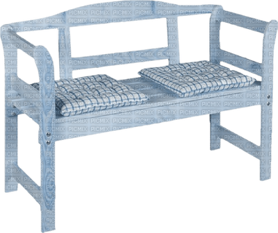 Kaz_Creations Deco Bench Seat Blue Colours - ücretsiz png