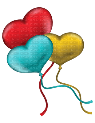 Kaz_Creations Valentine Deco Love Balloons Hearts - png grátis