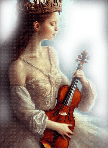 kikkapink fantasy girl violin - ingyenes png