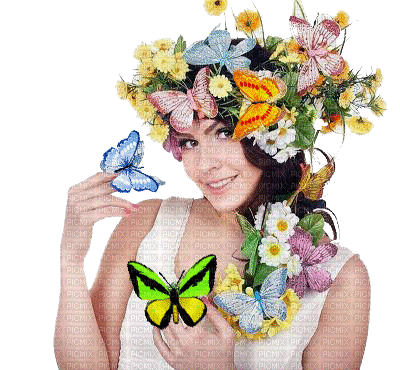 Butterfly Woman - Besplatni animirani GIF