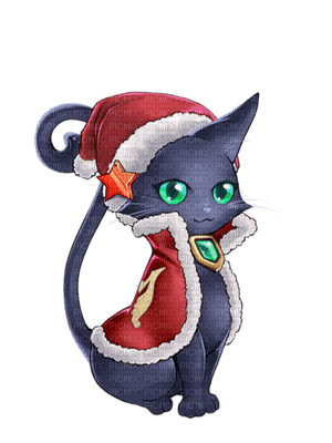 Kaz_Creations Animals Christmas Cartoon Cat Kitten - PNG gratuit