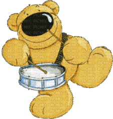 teddy bear music - Besplatni animirani GIF