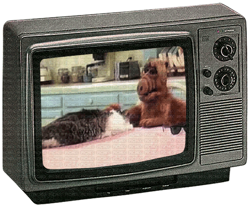 Alf, Fernseher - Animovaný GIF zadarmo