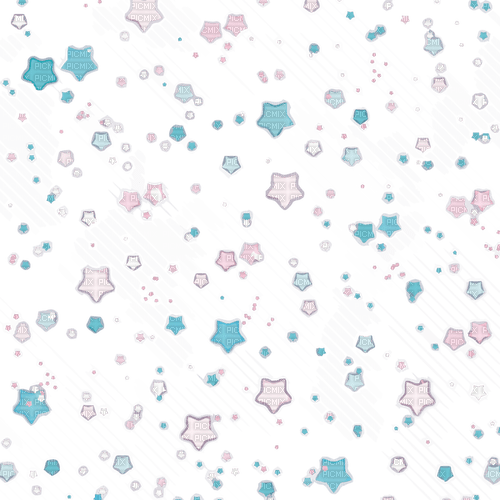 Pastel blue pink stars overlay [Basilslament] - png gratis