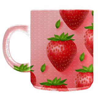 Mug Strawberry - ücretsiz png