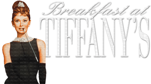 Breakfast At Tiffany's Text Movie - Bogusia - png gratuito