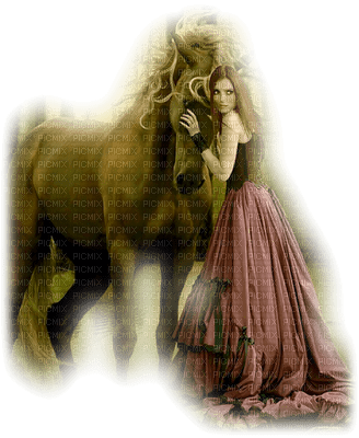 Kaz_Creations Woman Femme With Horse - darmowe png