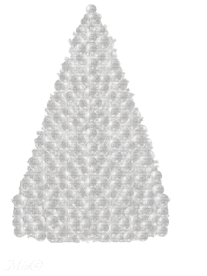 christmas tree-white-minou - PNG gratuit