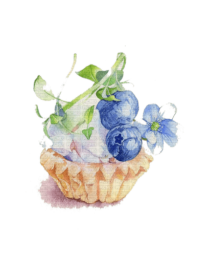 Watercolor Dessert - безплатен png
