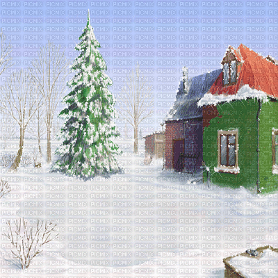 kikkapink animated winter background - Nemokamas animacinis gif