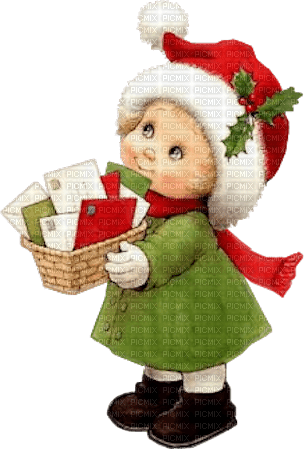 vintage  christmas child - Free PNG