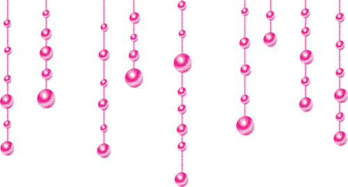 Hanging Pearls.Pink - Free PNG