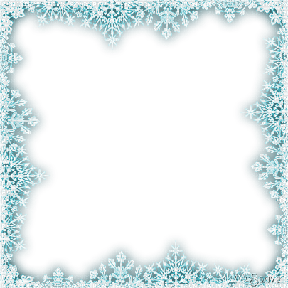 soave frame winter snowflake shadow white teal - png gratuito