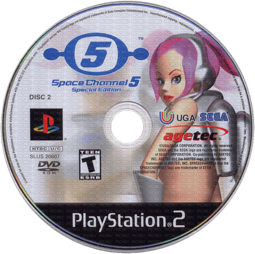 Space Channel 5 cd - zdarma png
