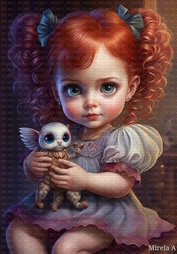 Cute baby red hair by papuzzetto - darmowe png